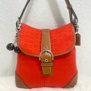 Vintage Coach Red Monogram Bag